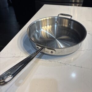 All-Clad D5 POLISHED 5-ply Stainless-Steel 3-Qt Saute Pan with NO LID